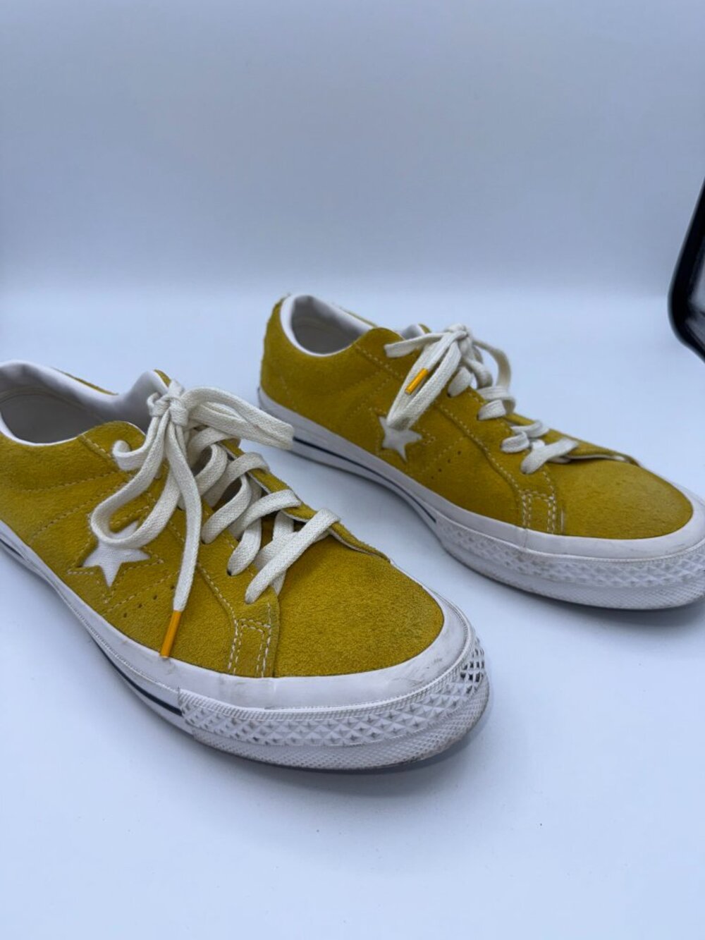 Converse One Star Suede Sneakers Yellow Gold Men's Size 6.5 Low Top - Picture 2 of 10
